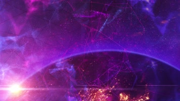 紫色科技地球新闻背景