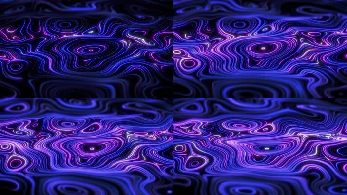 蓝色霓虹旋涡背景