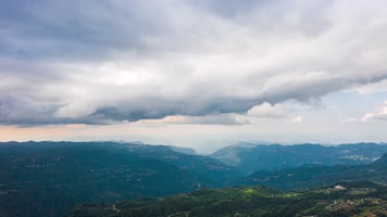 4k航拍山川大地白云延时