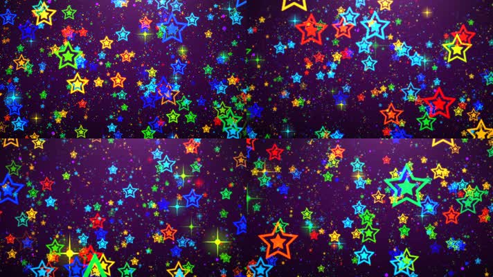 星光闪耀唯美梦幻光斑穿梭