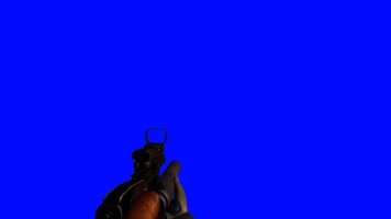 1组透明遮罩举枪射击