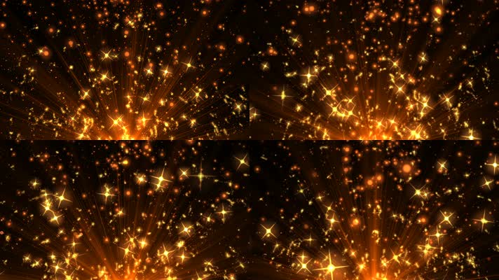 金色粒子光斑星光闪耀舞美