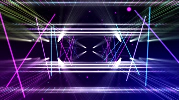 4K动感节奏线条VJ背景