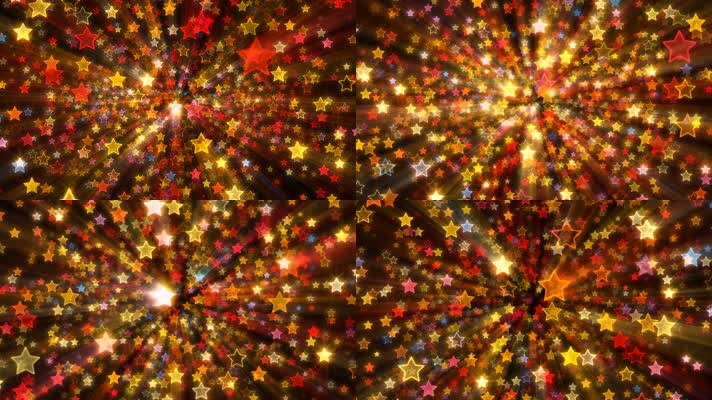 星光闪耀唯美梦幻光斑穿梭