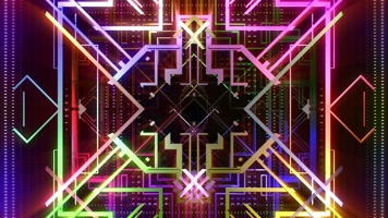 彩色艺术霓虹隧道穿梭 彩色艺术霓虹隧道穿梭