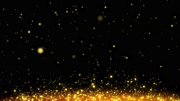 【4K原创】金色星光粒子上升动态背景