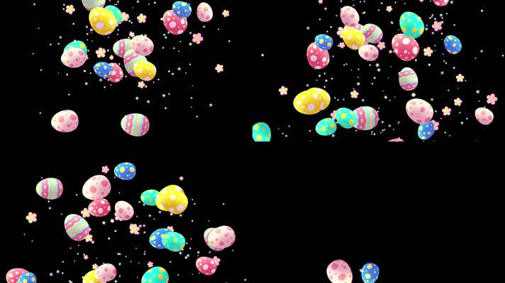 卡通复活节彩蛋透明通道 卡通复活节彩蛋透明通道