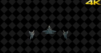 战斗机飞过 转场 三维飞机  