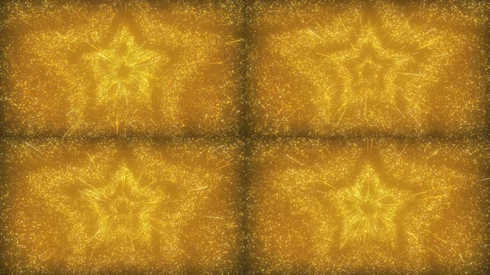 金色星星粒子发射J背景