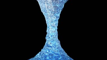 无缝循环透明水柱（上下方向）