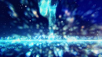 科技 粒子 人奔跑 空间 视频