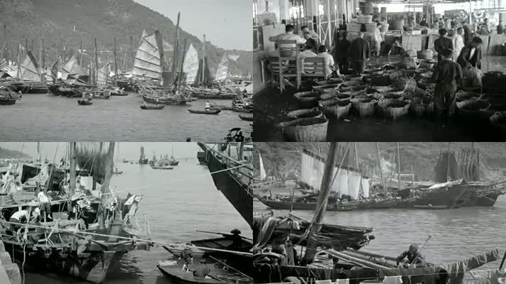 1959年香港难民城市-打鱼卖鱼