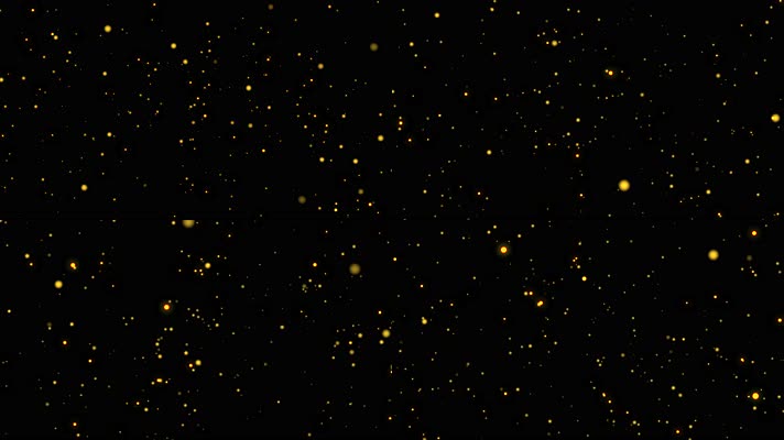 【4K原创】金色星光粒子上升02