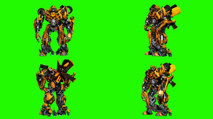 机器人绿屏，变形金刚绿屏