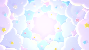 卡通3D穿梭云朵星星少儿栏目包装 卡通3D穿梭云朵星星少儿栏目包装