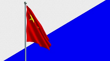 3款透明通道八一旗帜