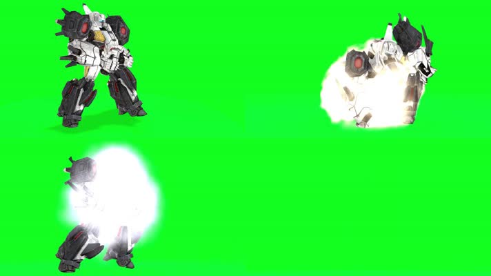 机器人绿屏，变形金刚绿屏