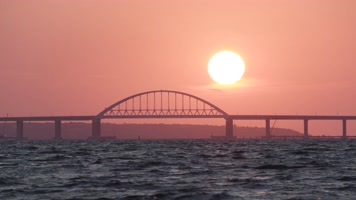 4K.震撼大桥日出