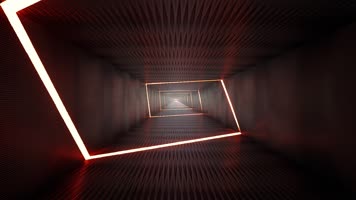 金色光线隧道穿梭