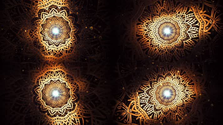 金色花纹装饰背景