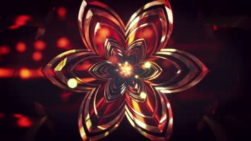 黑金花瓣隧道穿梭歌舞背景