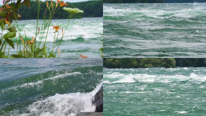 河水水流视频素材