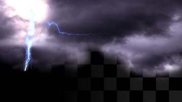 天空闪电 电闪雷鸣 