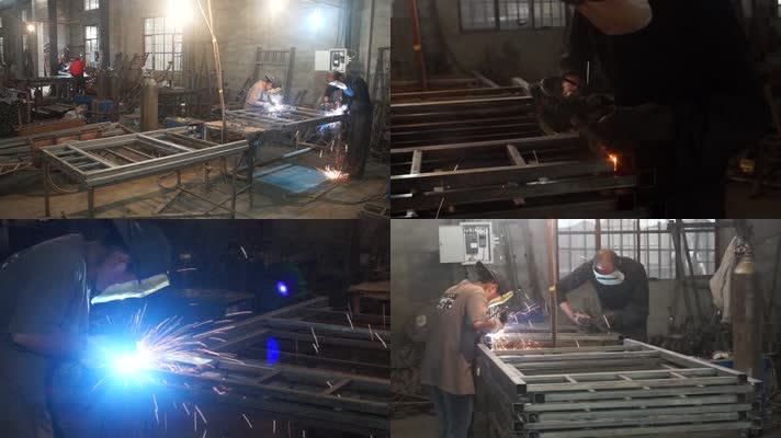 焊花-电焊-钢材焊接-铁制品加工