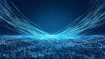 4K梦幻蓝色粒子背景