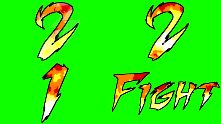 3秒倒计时，游戏拳皇97，fight