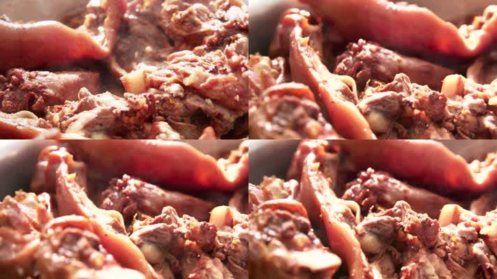 猪头肉熟食升格拍摄