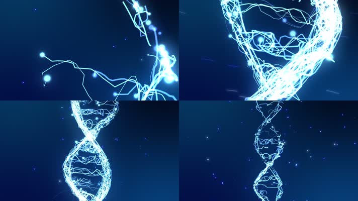 粒子缠绕DNA背景