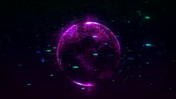 发光地球UI科技背景