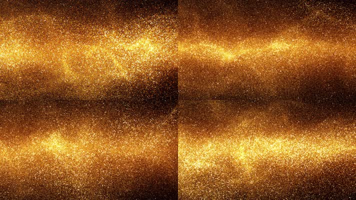 金色星光闪烁灰尘背景