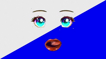 6组透明遮罩抽象面具