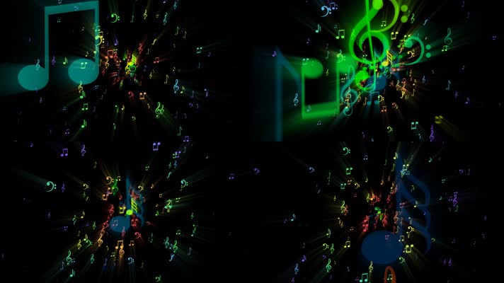 音乐音符唱歌歌舞舞台背景