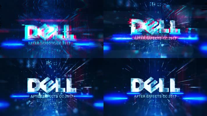 科技炫酷错位标志