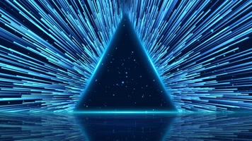 4K大气蓝色粒子背景