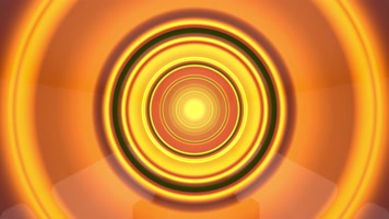 橙色反射时光隧道穿梭