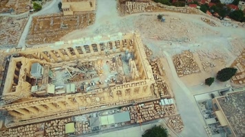 航拍叙利亚城市交通