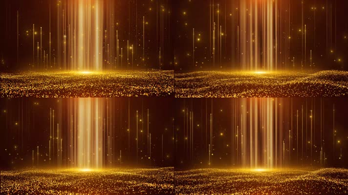 4K金色晚会粒子背景 4K金色晚会粒子背景