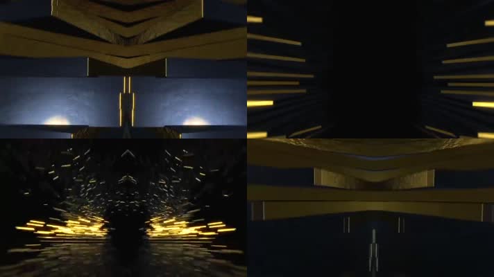 时尚酷炫几何图形VJ动感节奏