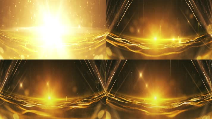 金色粒子主题背景