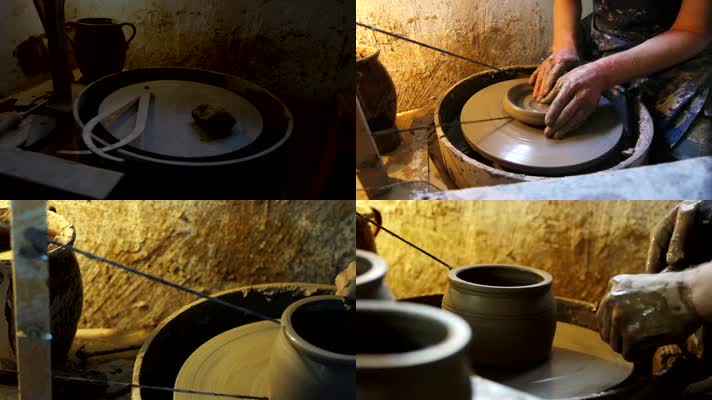 泥陶瓷器工艺品人加工制作