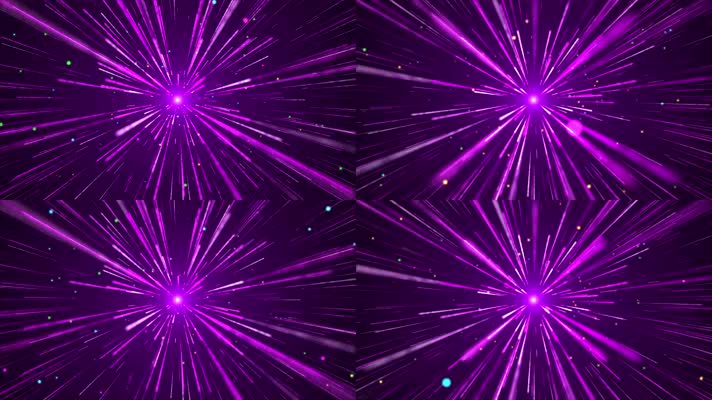 4K紫色粒子线条背景