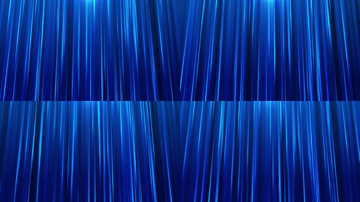 4k梦幻蓝色粒子光线背景