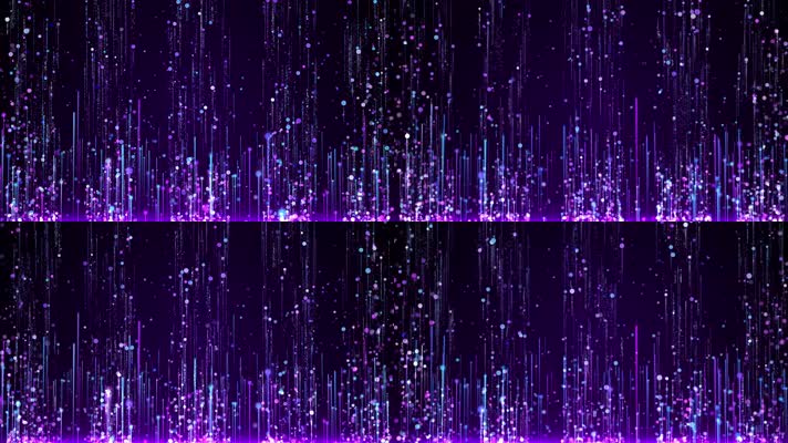 4K唯美紫色粒子