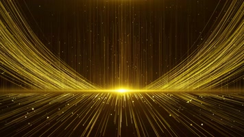 4K金色粒子颁奖晚会舞台背景