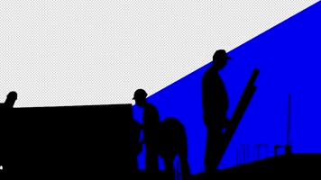 3组透明遮罩人生百态剪影