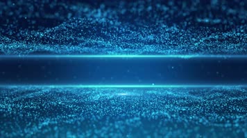 4K梦幻蓝色粒子海洋背景
